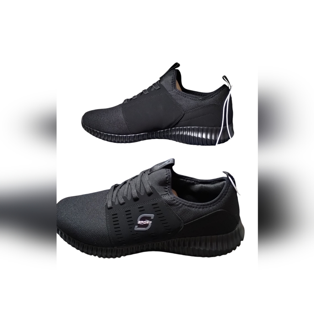Men's SKECHERS Black Athletic Shoes Size 11 Memory Foam - Picture 4 of 9